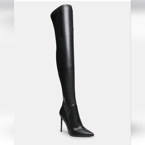 Steve Madden Vava Black Paris Size 12 Over The Knee Boots